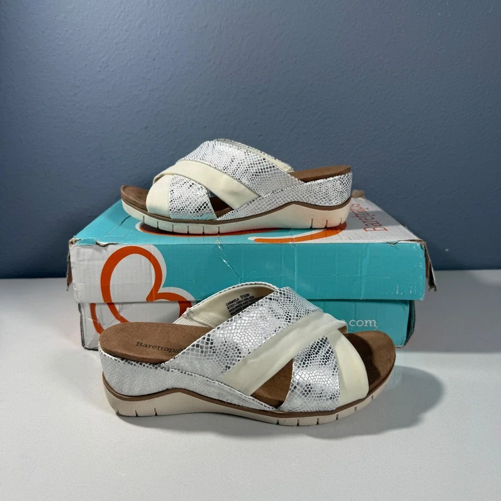 BareTraps carmela wedge